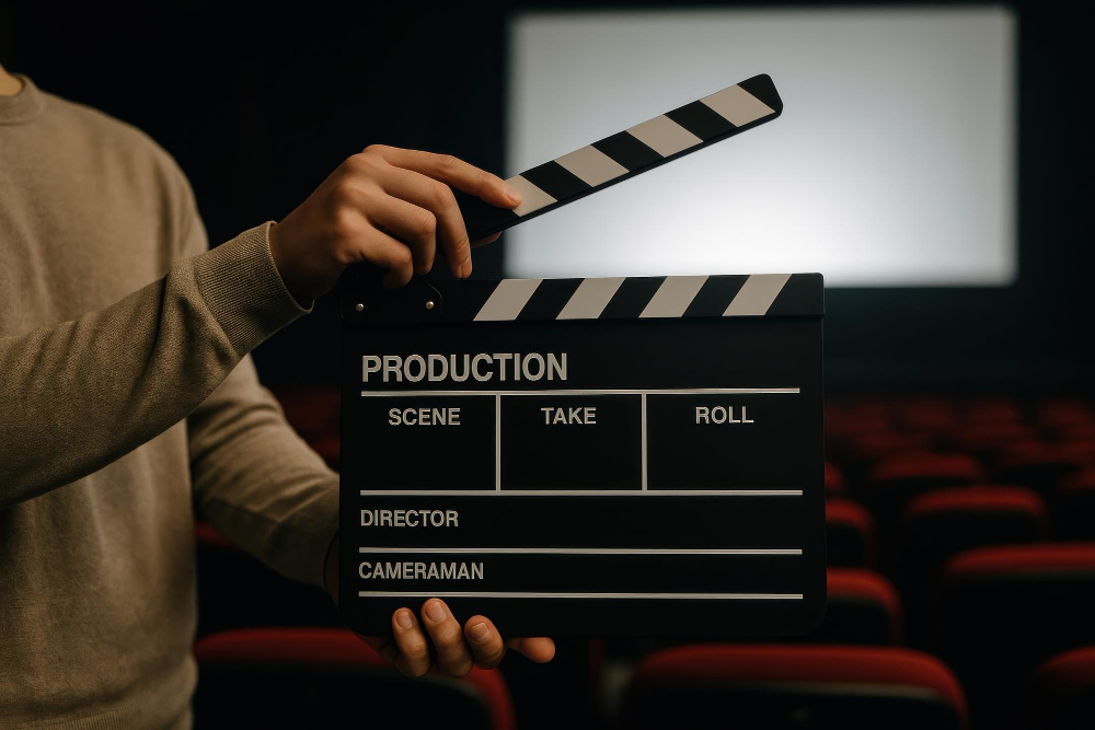 Camera on a film set